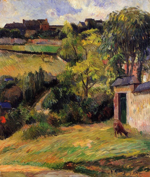 Rouen Suburb - Paul Gauguin Painting